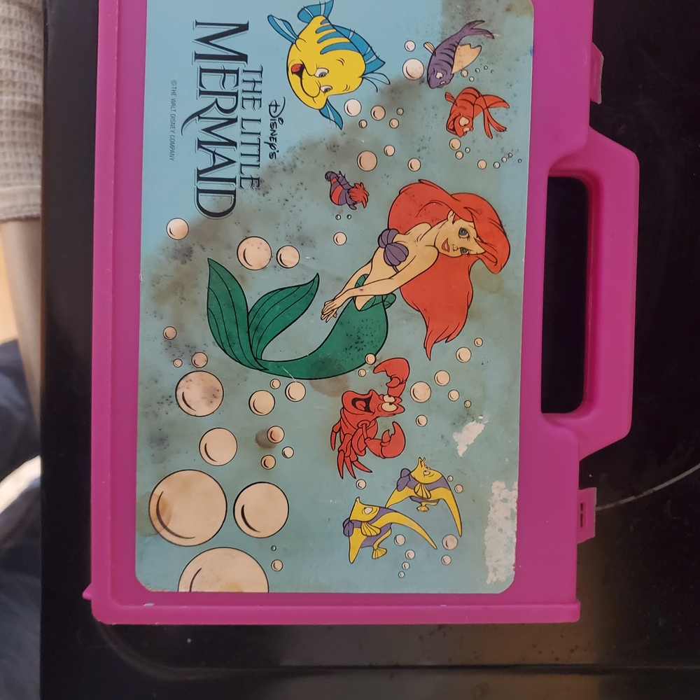 Disney The Little Mermaid Pink and Blue Toy Case